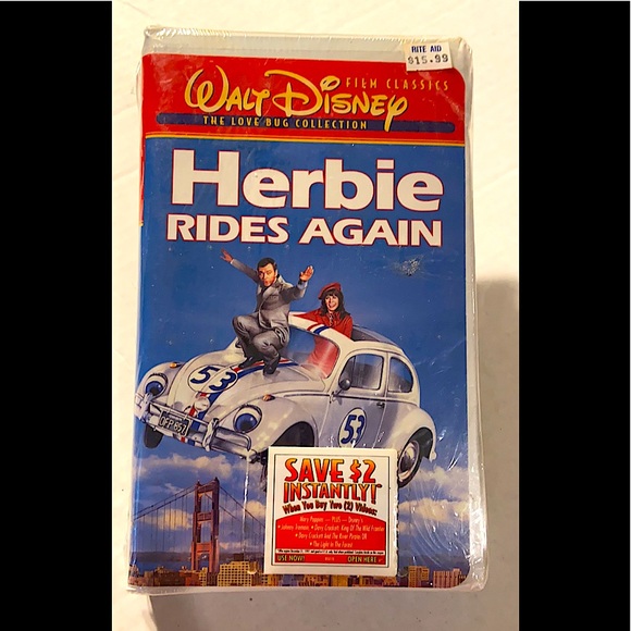 *NEW & SEALED* Herbie Rides Again (VHS)Walt Disney
